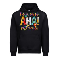 Black i do it for the aha moments Urban Hoodie - NancyCooperArtShop