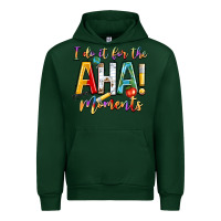 Forest Green i do it for the aha moments Urban Hoodie - NancyCooperArtShop
