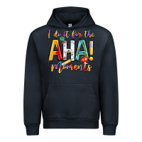 Navy i do it for the aha moments Urban Hoodie - NancyCooperArtShop