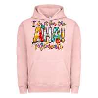 Pigment Salmon i do it for the aha moments Urban Hoodie - NancyCooperArtShop