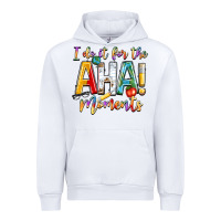 White i do it for the aha moments Urban Hoodie - NancyCooperArtShop
