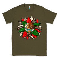 Army Green mexican flag sunflower Classic Tee - Zillion Design Studio