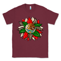 Burgundy mexican flag sunflower Classic Tee - Zillion Design Studio