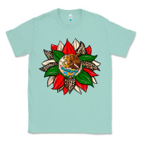 Seafoam mexican flag sunflower Classic Tee - Zillion Design Studio