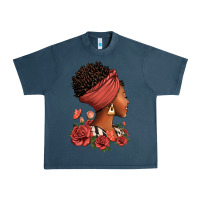 Midnight Navy She who kneels before god can stand before anyone Urban Heavy Tee - RanaPortraitStore