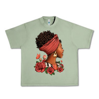 Oil Green She who kneels before god can stand before anyone Urban Heavy Tee - RanaPortraitStore
