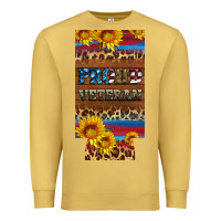 Antique Gold proud veteran 12 oz slim can cooler Premium Sweatshirt - Artiststas