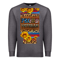 Charcoal Heather proud veteran 12 oz slim can cooler Premium Sweatshirt - Artiststas