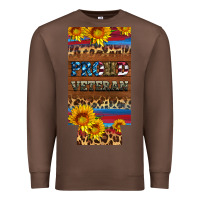 Chestnut proud veteran 12 oz slim can cooler Premium Sweatshirt - Artiststas