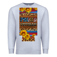 Heather Grey proud veteran 12 oz slim can cooler Premium Sweatshirt - Artiststas