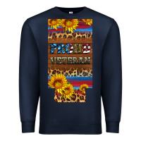 Navy proud veteran 12 oz slim can cooler Premium Sweatshirt - Artiststas