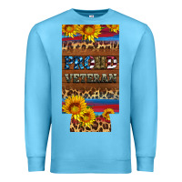 Ocean Blue proud veteran 12 oz slim can cooler Premium Sweatshirt - Artiststas