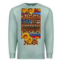 Seafoam proud veteran 12 oz slim can cooler Premium Sweatshirt - Artiststas