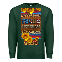 Sports Green proud veteran 12 oz slim can cooler Premium Sweatshirt - Artiststas