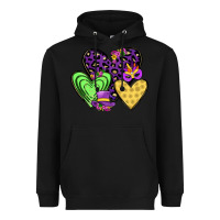Black hearts mardi gras Heavyweight Hoodie - JahusDesignShop