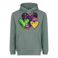 Sage hearts mardi gras Heavyweight Hoodie - JahusDesignShop