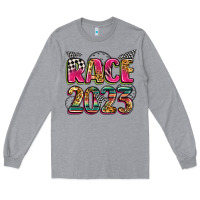 Heather Grey race 2023 Long Sleeve Tee - Zillion Design Studio