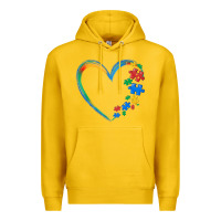 Lemon autism heart Premium Hoodie - MaliasSmallBusiness