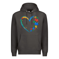Smoke autism heart Premium Hoodie - MaliasSmallBusiness