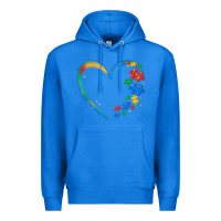 True Royal autism heart Premium Hoodie - MaliasSmallBusiness