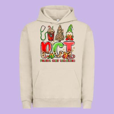 Pct Patient Care Technician Christmas Urban Hoodie Designed By Maliassmallbusiness