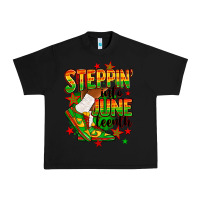 Black Steppin' into Juneteenth Urban Heavy Tee - RanaPortraitStore