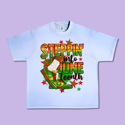 Steppin' Into Juneteenth Urban Heavy Tee Designed By Ranaportraitstore