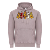 Vintage Zinc leopard christmas trees Vintage Hoodie - AdoDesignShop