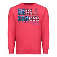 Cardinal heal cancer with cancer ribbon Premium Sweatshirt - AdoDesignShop