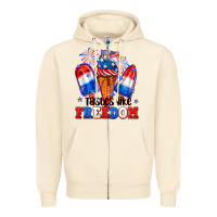 Sandshell 4th of July ice creams tastes like freedom Zipper Hoodie - Neo Western