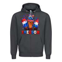 Smoke 4th of July ice creams tastes like freedom Zipper Hoodie - Neo Western