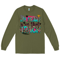 Army Green my heart is on that track Long Sleeve Tee - Zillion Design Studio