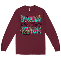 Burgundy my heart is on that track Long Sleeve Tee - Zillion Design Studio