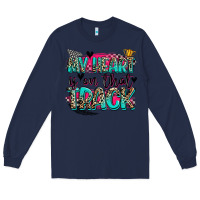 Navy my heart is on that track Long Sleeve Tee - Zillion Design Studio