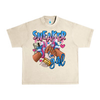 Sandshell Sneaker girl afro woman Urban Heavy Tee - RanaPortraitStore