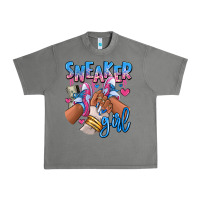 Tornado Sneaker girl afro woman Urban Heavy Tee - RanaPortraitStore