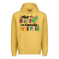 Antique Gold chip dippin' margarita sippin Premium Hoodie - MaliasSmallBusiness