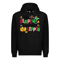 Black chip dippin' margarita sippin Premium Hoodie - MaliasSmallBusiness