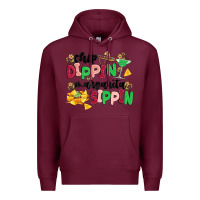 Burgundy chip dippin' margarita sippin Premium Hoodie - MaliasSmallBusiness