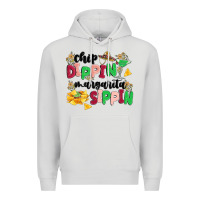 Dove Grey chip dippin' margarita sippin Premium Hoodie - MaliasSmallBusiness