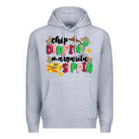 Heather Grey chip dippin' margarita sippin Premium Hoodie - MaliasSmallBusiness