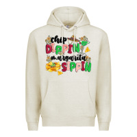 Oatmeal Heather chip dippin' margarita sippin Premium Hoodie - MaliasSmallBusiness