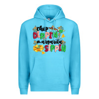Ocean Blue chip dippin' margarita sippin Premium Hoodie - MaliasSmallBusiness