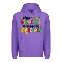 Purple chip dippin' margarita sippin Premium Hoodie - MaliasSmallBusiness