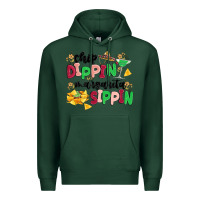 Sports Green chip dippin' margarita sippin Premium Hoodie - MaliasSmallBusiness