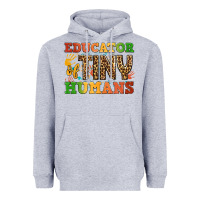 Heather Grey educator of tiny humans Heavyweight Hoodie - BundleAndBundleShop