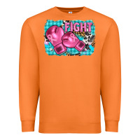 Carrot fight with boxing gloves and cancer ribbon Premium Sweatshirt - AdoDesignShop