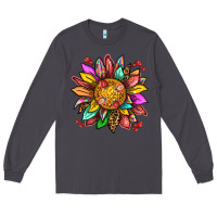 Smoke strawberry sunflower Long Sleeve Tee - texasbilliewilder