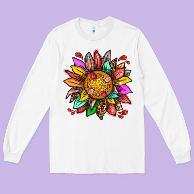 Strawberry Sunflower Long Sleeve Tee Designed By Texasbilliewilder