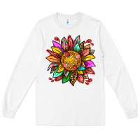 White strawberry sunflower Long Sleeve Tee - texasbilliewilder